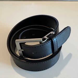 Men’s Classic Black Leather Belt